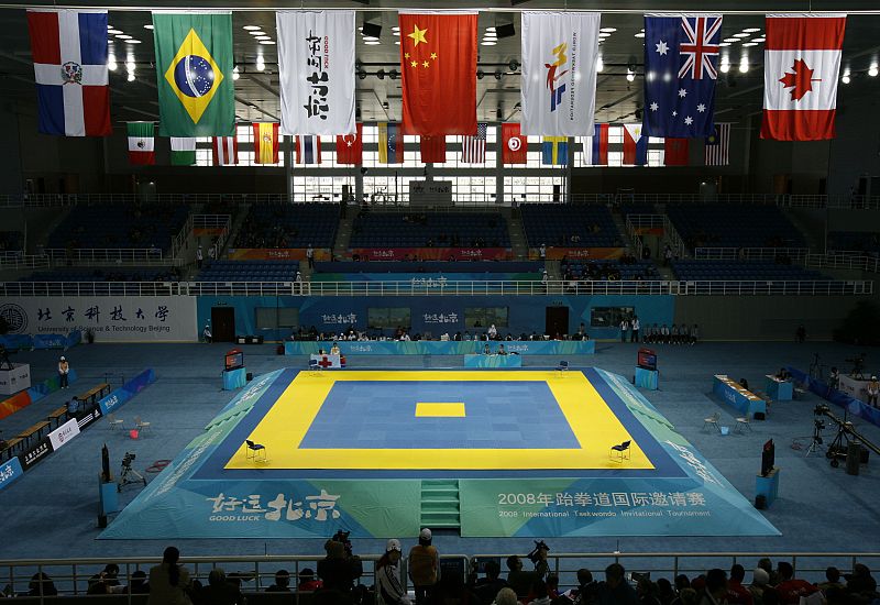 Pabellón de la Universidad de Ciencias y Tecnología de Pekín. Judo y Taekwondo.