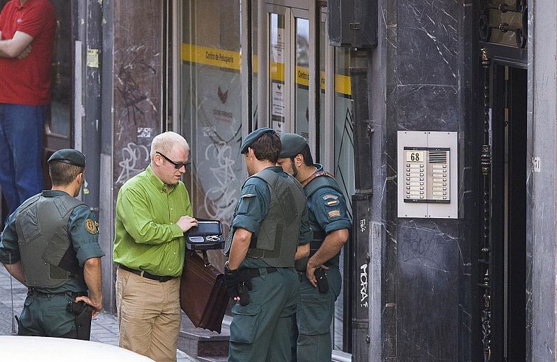 Vigilancia en la calle Iturribide de Bilbao