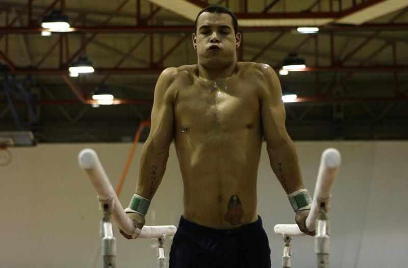 Deffer durante una sesión de entrenamiento en Madrid