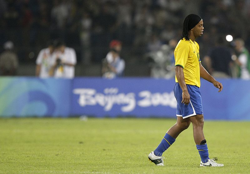 Ronaldinho tras ser derrotados 3-0 por Argentina.