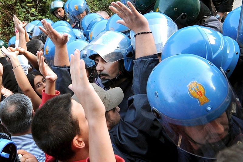 Protestas contra la apertura de un relleno sanitario