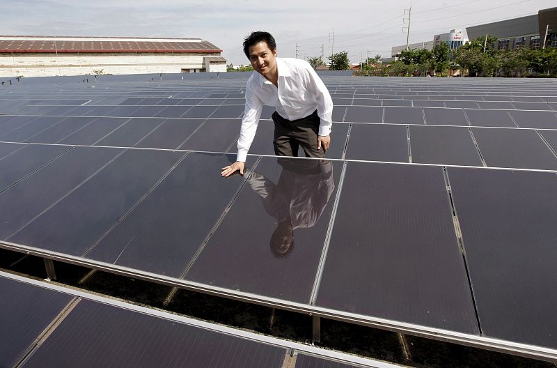 Instalación de celdas solares en Tailandia