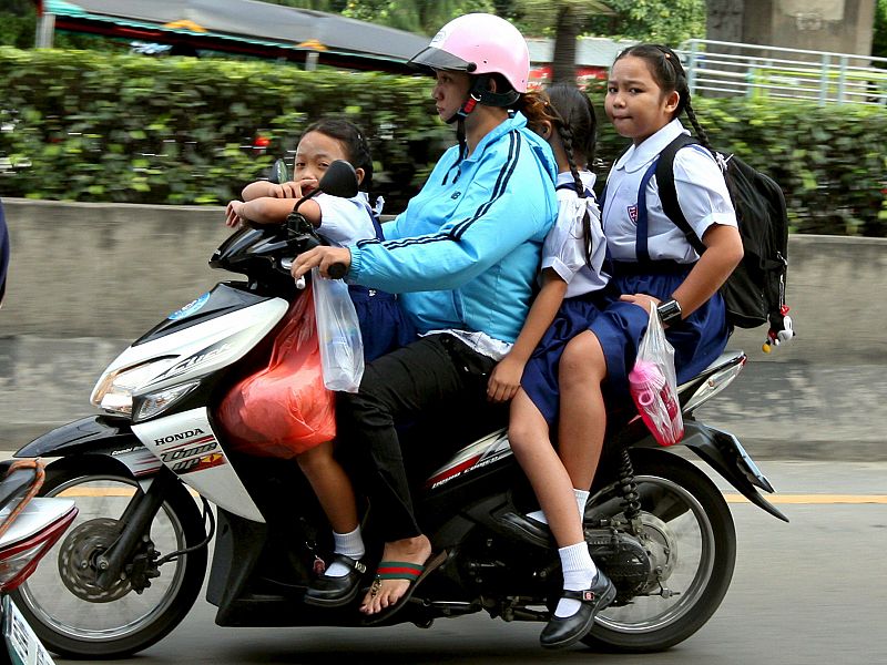 Uso de la motocicleta en Bangkok