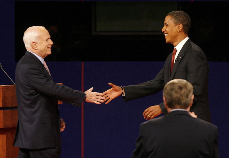 Primer debate electoral entre Obama y McCain