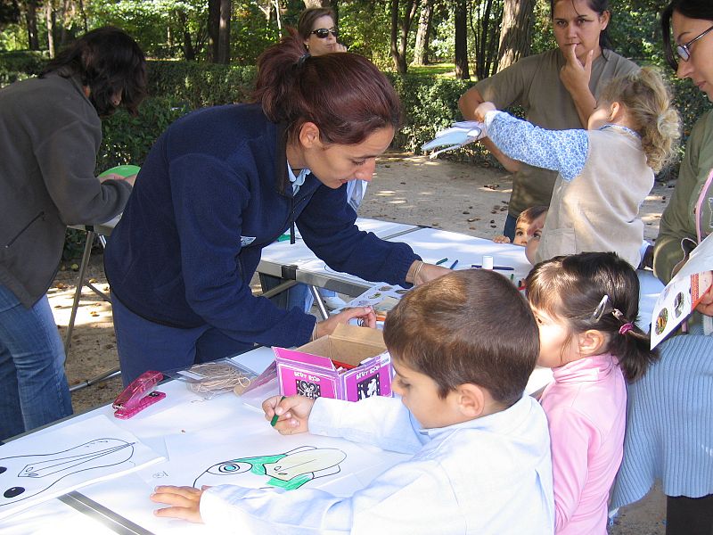 Taller infantil en una actividad organizada por Seo/BirdLife.