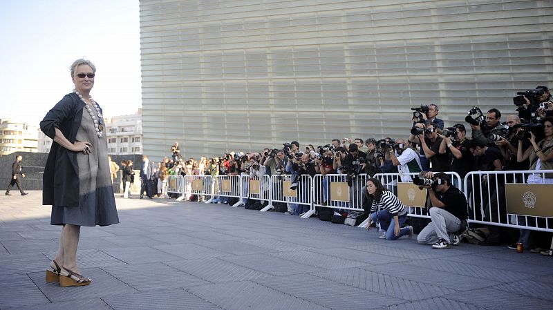 Meryl Streep durante el último Festival de Cine de San Sebastián.