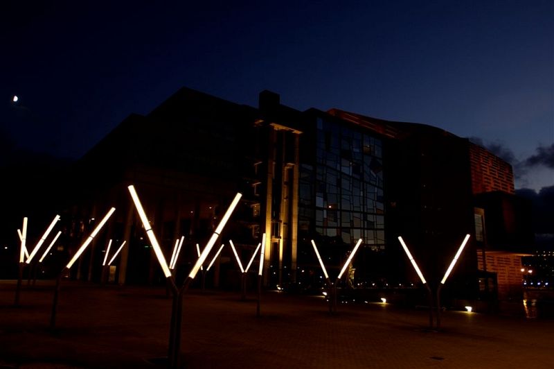 Vista nocturna de Bilbao