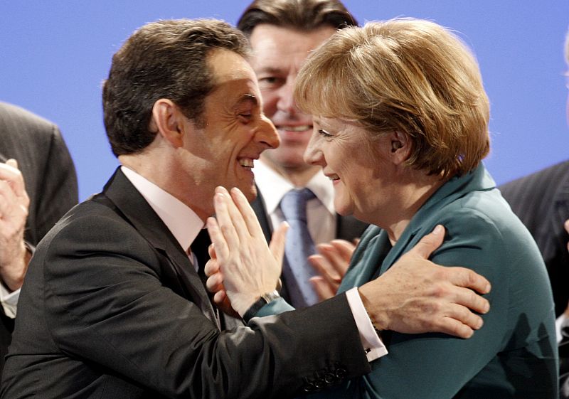 Reunión de líderes europeos convocada por UPM (Unión para un Movimiento Popular), partido liderado por Sarkozy, en enero de 2008.