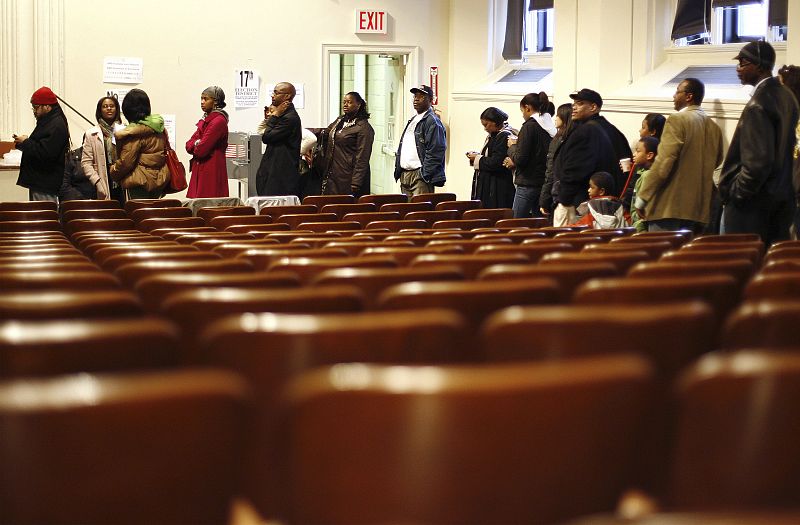 Votantes en Harlem, Nueva York