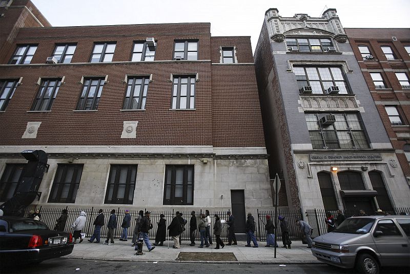 Votantes en Harlem, Nueva York