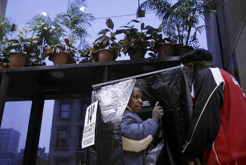 Votantes en Harlem, Nueva York