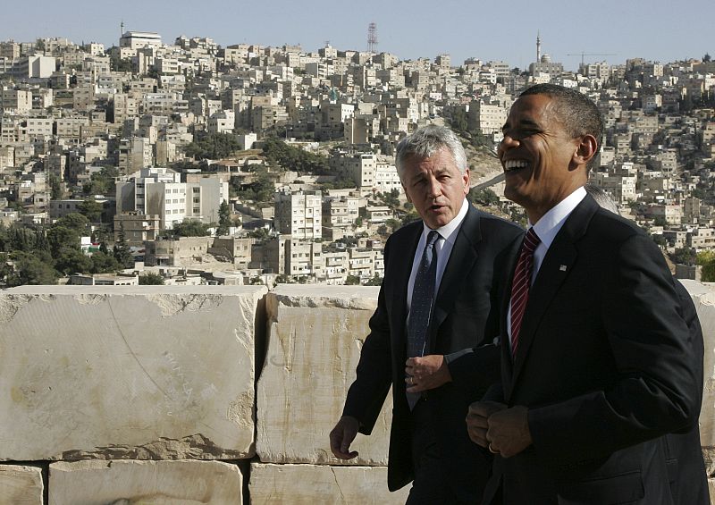 Obama y Chuck Hagel