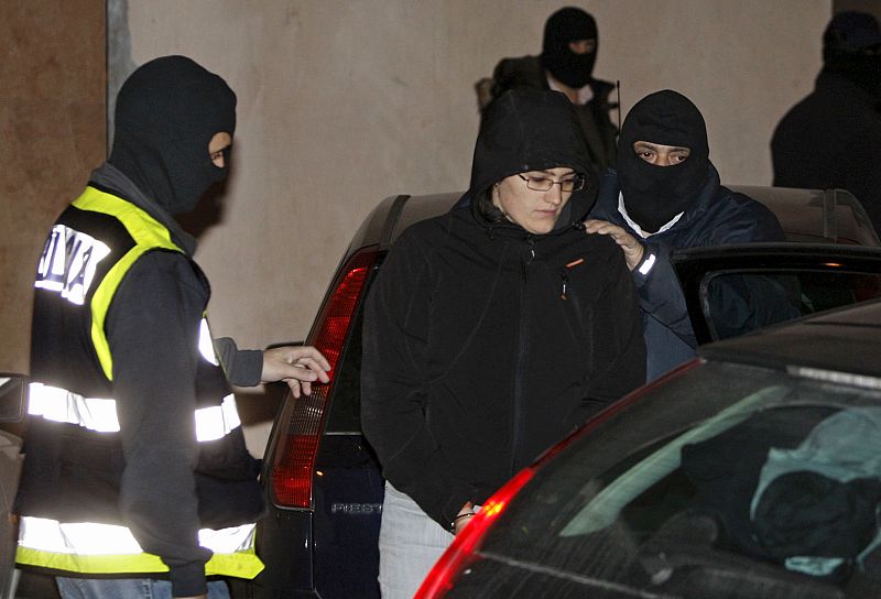 Imagen de una de los tres detenidos en Navarra.