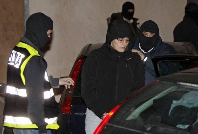 Imagen de una de los tres detenidos en Navarra.