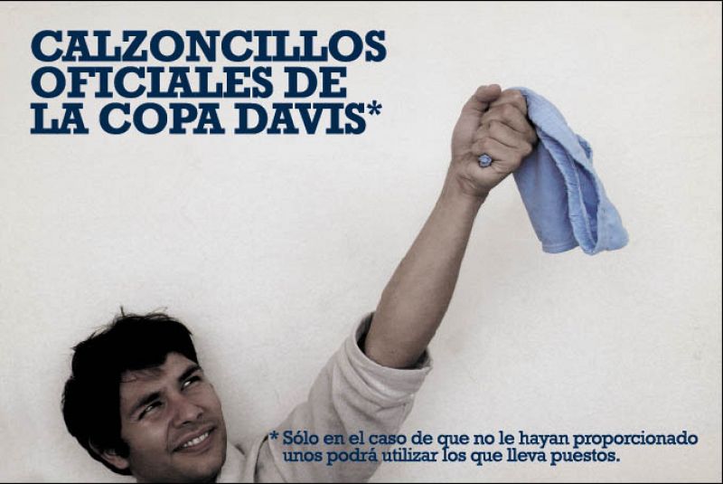 Calzoncillos oficiales de la Copa Davis.
