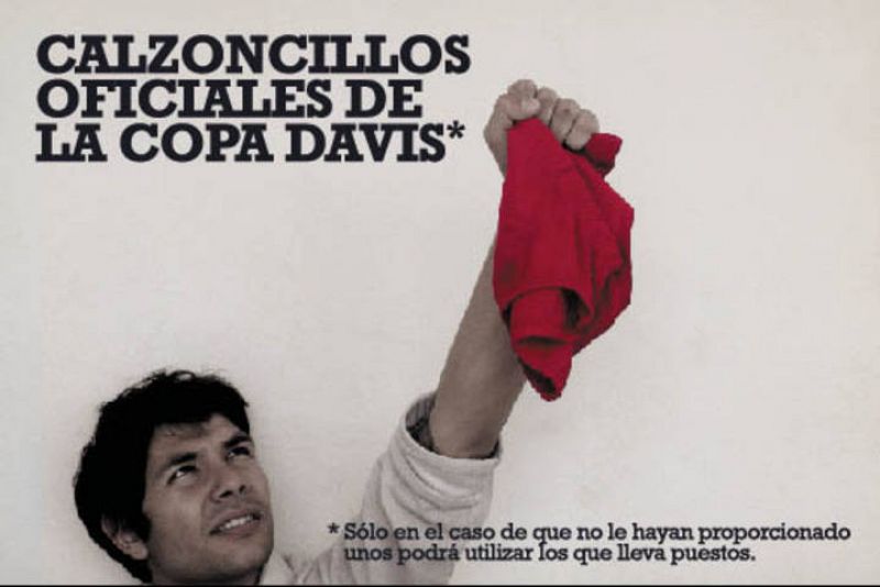 Calzoncillos oficiales de la Copa Davis.