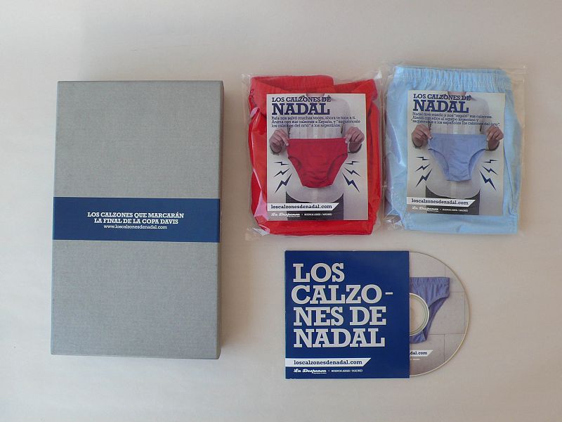 Kit completo para asistir a la final de la Copa Davis.