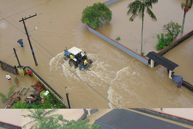 CASI MEDIO CENTENAR DE MUERTOS Y CUANTIOSOS DAÑOS POR LLUVIA EN SUR DE BRASIL