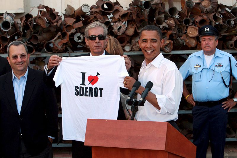 Barack Obama visita la ciudad israelí de Sderot