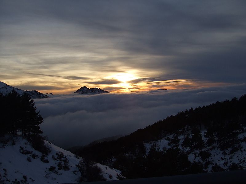 Atardecer en Sierra Nevada, Granada. 10/12/2008