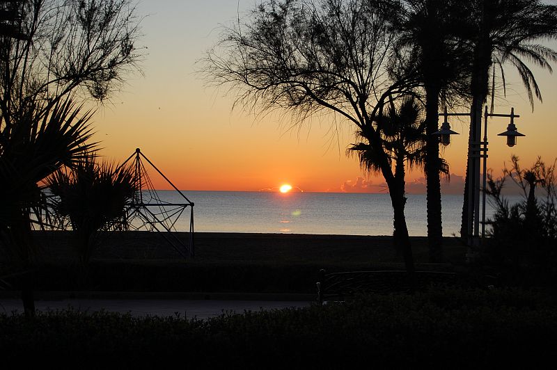Amanecer en Málaga