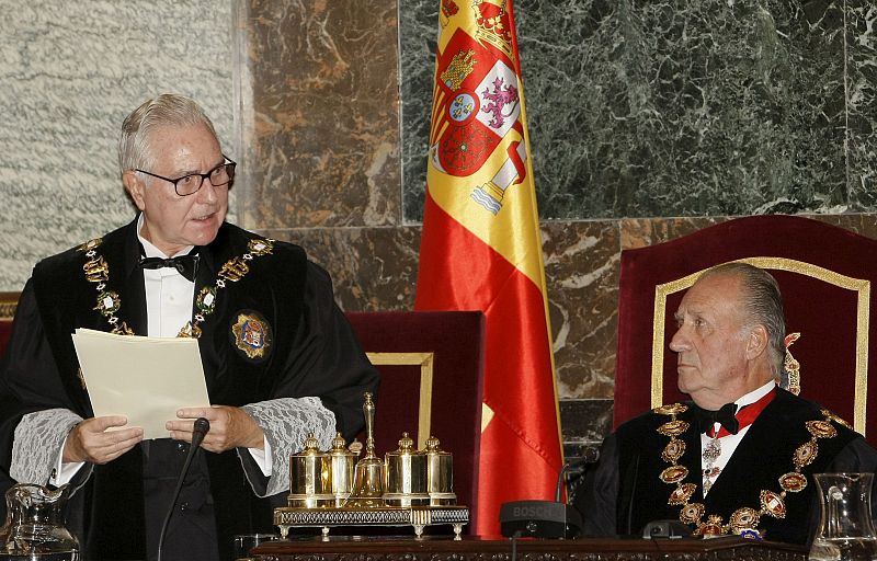El presidente del Consejo General del Poder Judicial y del Tribunal Supremo Carlos Dívar inaugura el nuevo año judicial