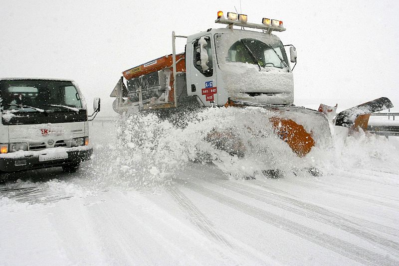 Intensas nevadas en Palencia capital