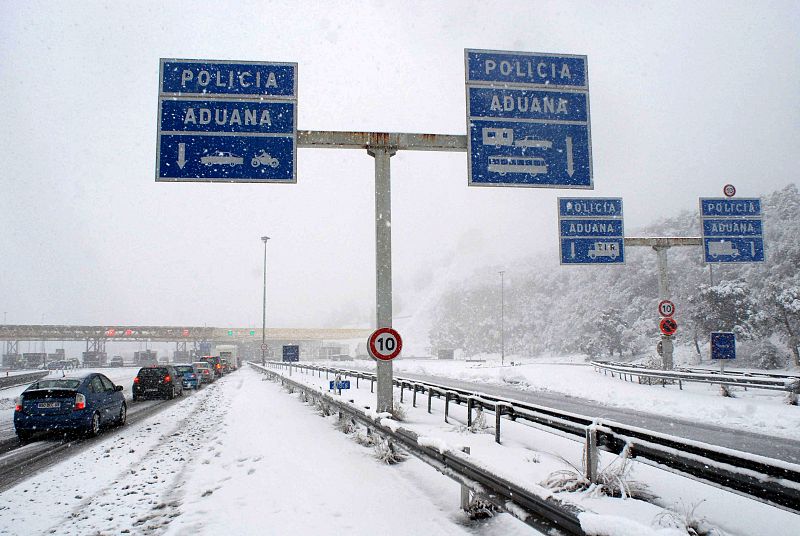 NEVADAS EN PROVINCIA DE GIRONA