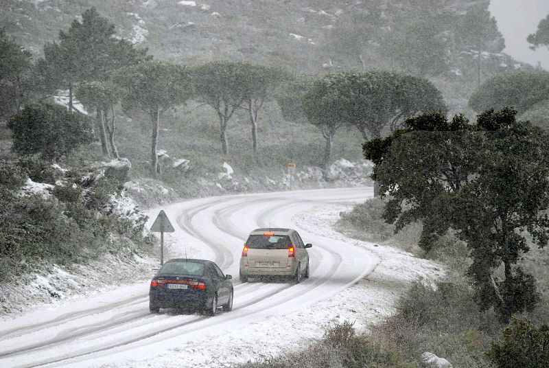 NEVADAS EN PROVINCIA DE GIRONA