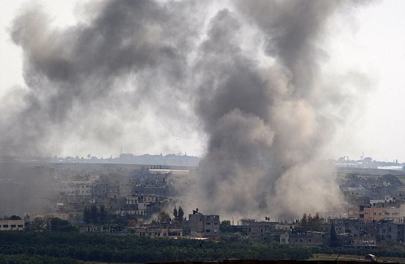 Humo en Beit Lahiya