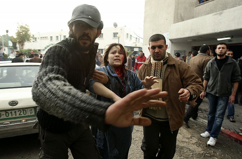 Mujer palestina al hospital