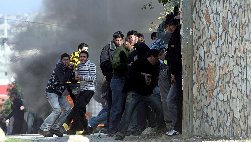 PROTESTA CONTRA ISRAEL EN LA LOCALIDAD DE JAYOUS, CERCA DE LA CUIDAD CISJORDANA DE QALQEYA