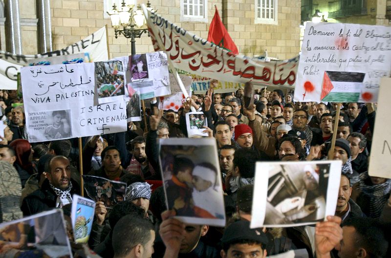 MANIFESTACIÓN ATAQUES GAZA BARCELONA