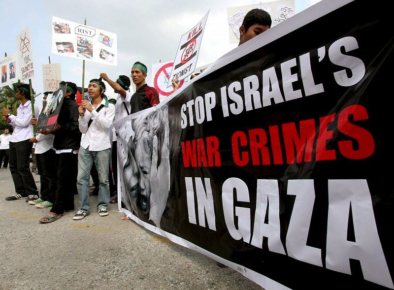 PROTESTAS EN TAILANDIA CONTRA LA OFENSIVA ISRAELÍ EN GAZA