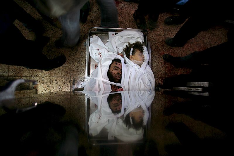 CADÁVERES EN HOSPITAL DE SHIFA