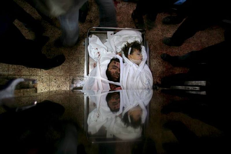 CADÁVERES EN HOSPITAL DE SHIFA