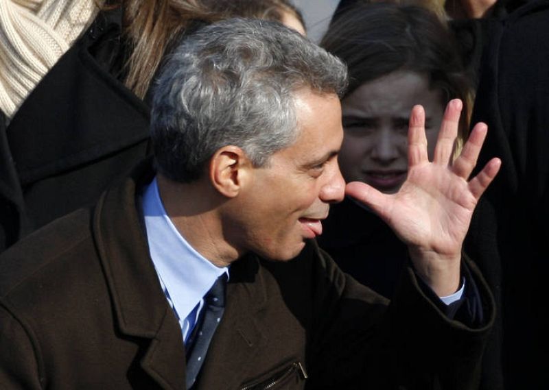 Rahm Emanuel, el jefe del Gabinete de la Casa Blanca del ya presidente de Estados Unidos, antes de la investidura.