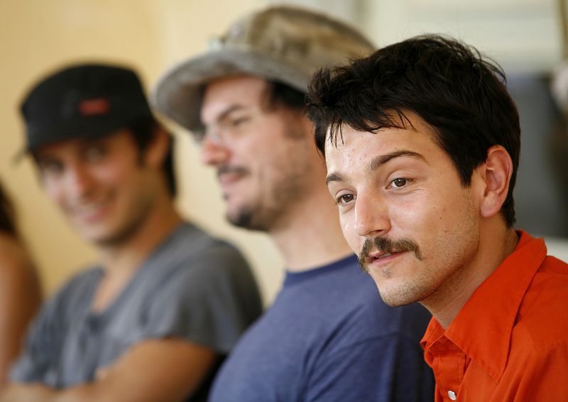 Garcia, Cuaron and Luna attend a news conference in Manzanillo