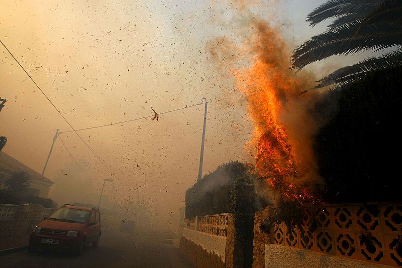 INCENDIO EN LA NUCIA, ALICANTE