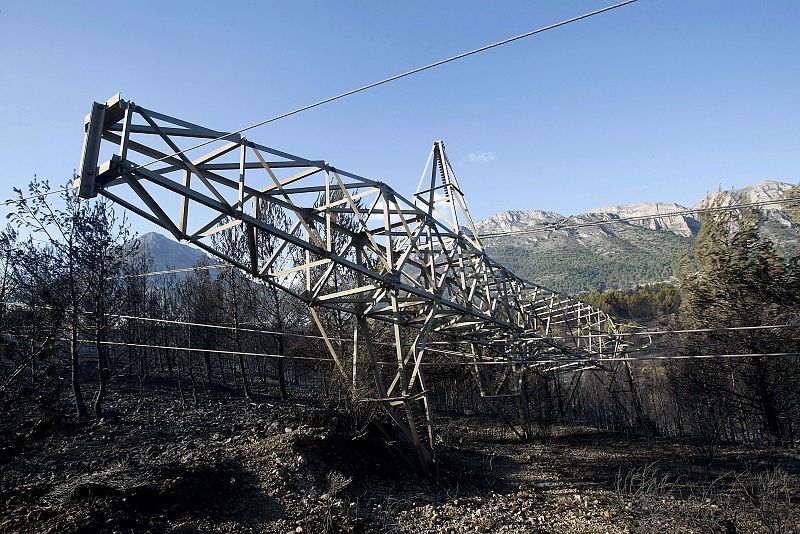 INCENDIO EN LA NUCIA, ALICANTE