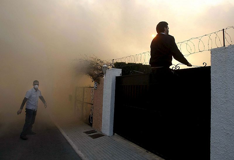 INCENDIO EN LA NUCIA, ALICANTE