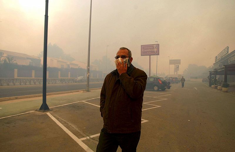 INCENDIO EN LA NUCIA, ALICANTE