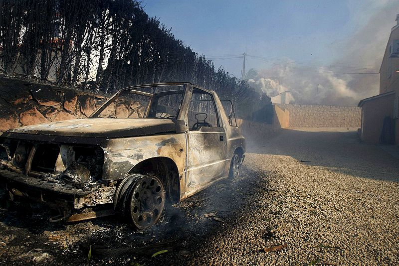 INCENDIO EN LA NUCIA, ALICANTE