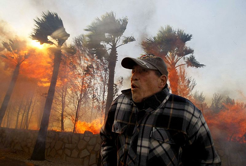 INCENDIO EN LA NUCIA, ALICANTE