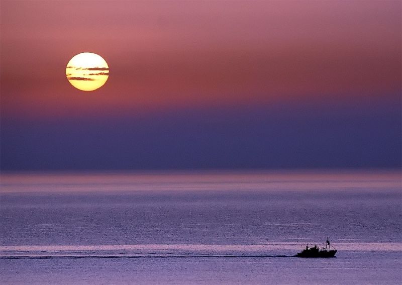 Amanecer en Melilla. 28/01/2009
