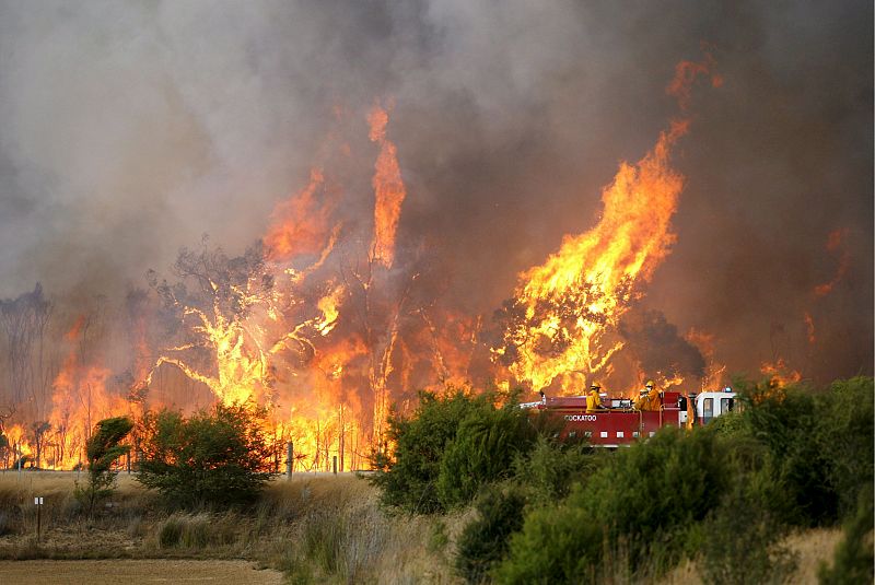 EL FUEGO HACE ESTRAGOS EN EL ESTADO AUSTRALIANO DE VICTORIA