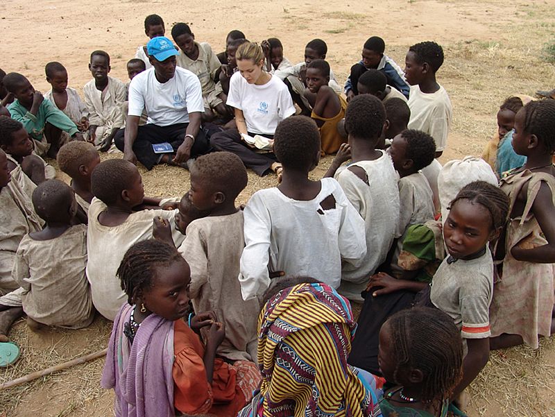 Angelina Jolie, en Darfur