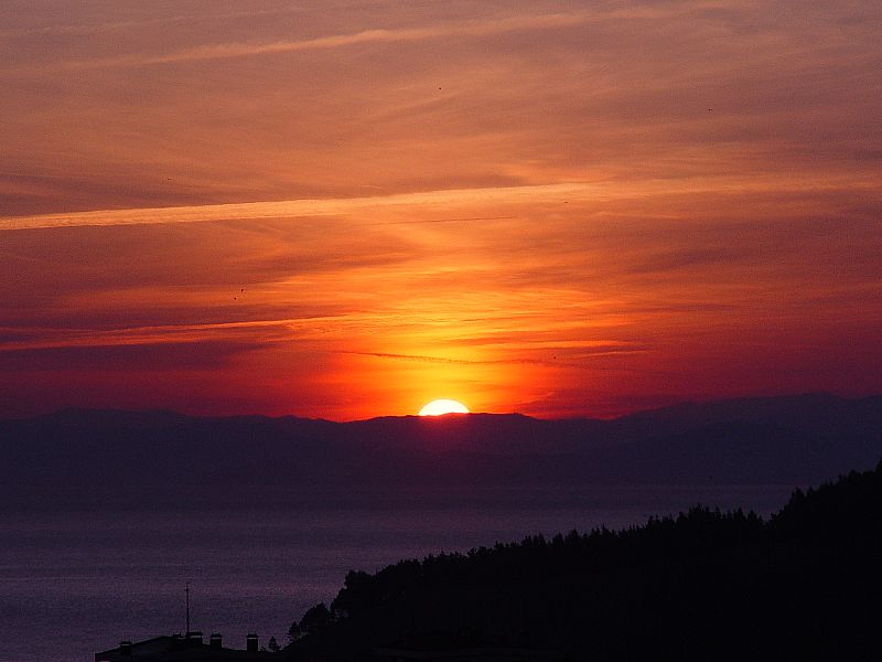 Amanecer en Lekeitio, Vizcaya. 18/02/2009