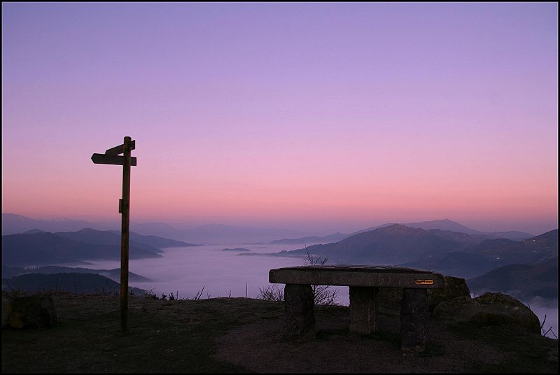 2º centígrados al amanecer en el alto de Karakate, Guipúzcoa. 26/02/2009