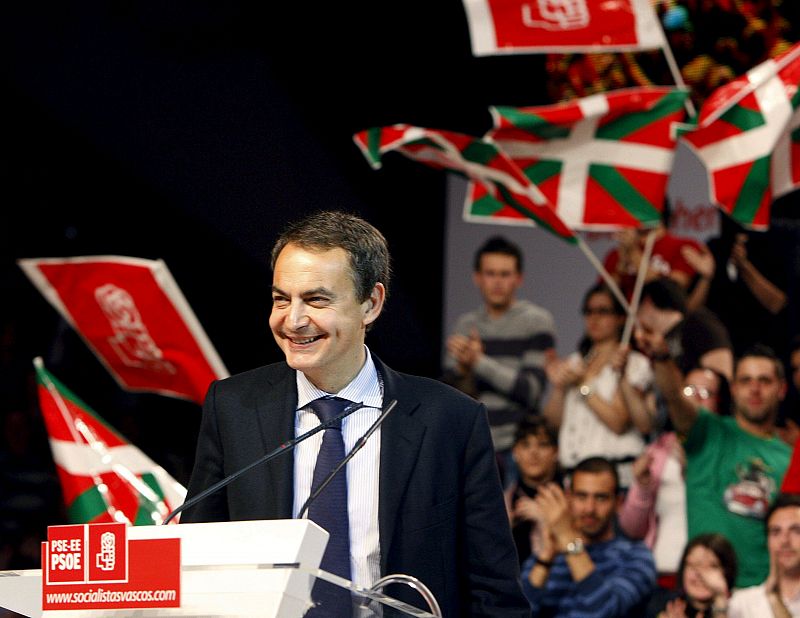 Zapatero en mitin de Bilbao